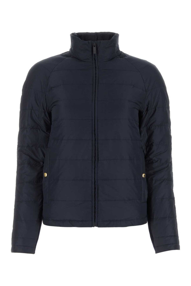 Thom Browne Packable 4-bar Down Jacket In Blue