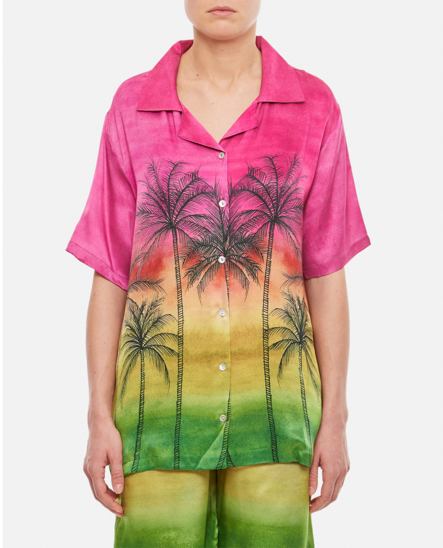 Gio Giovanni Gerosa Palm-print Button-fastening Shirt