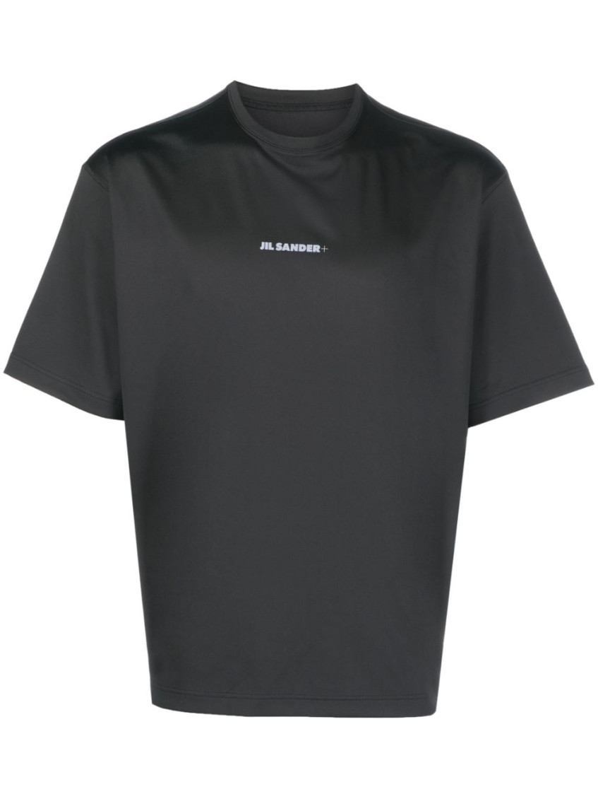 Jil Sander Black Logo-print T-shirt for Men Online India at