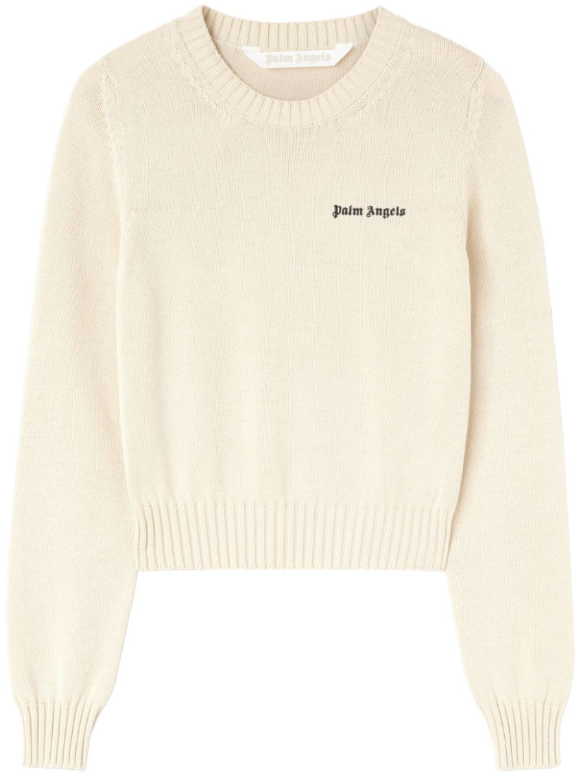Palm Angels Sweaters In Beige