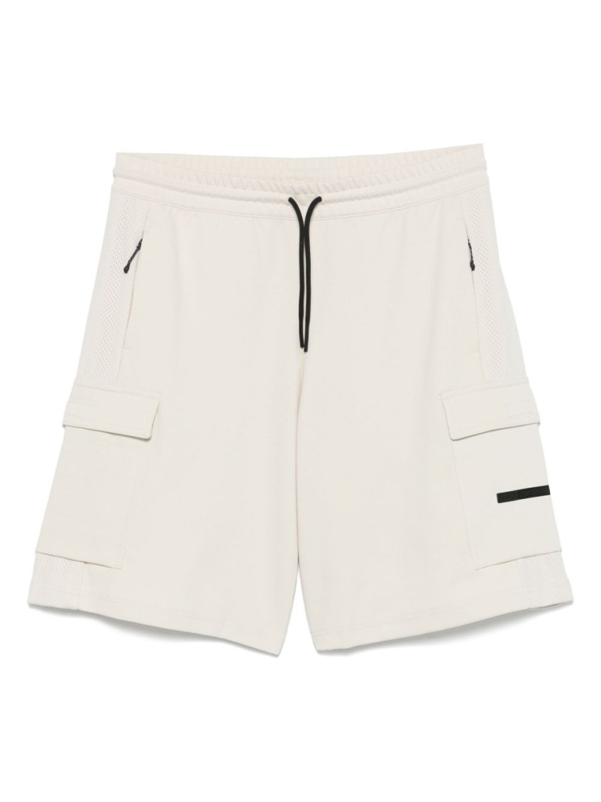 Shop Ea7 Beige Cargo Shorts