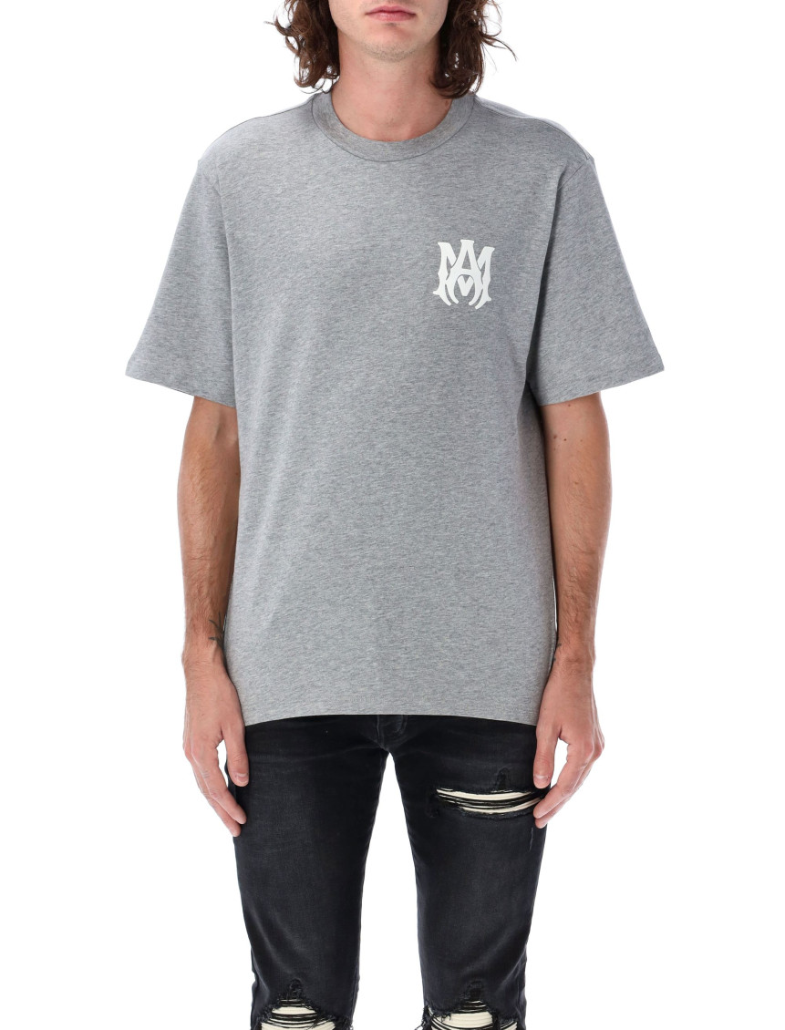Amiri Heathered Grey Ma Core Logo T-shirt