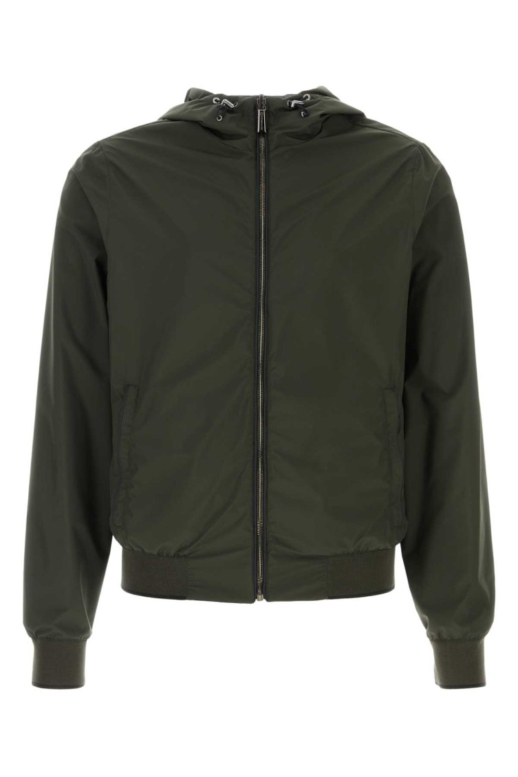 Moorer Bottle Green Polyester Denny Reversibile Jacket