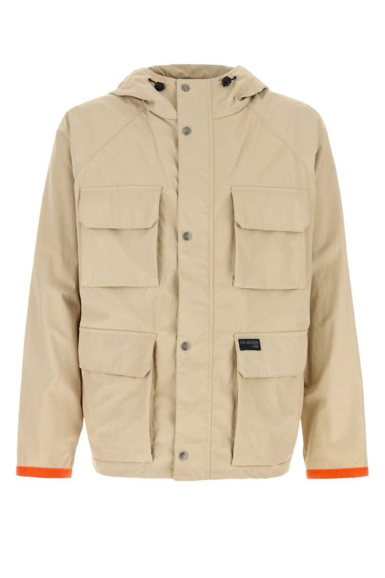 Fay Nylon Windbreaker With Hood And Pockets