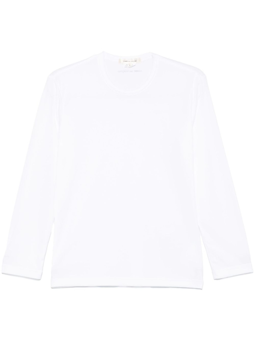 Shop Comme Des Garçons White Logo T-shirt