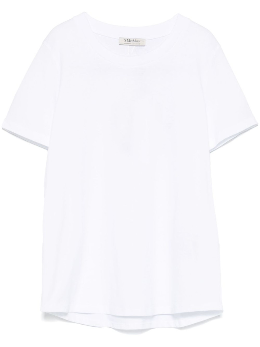 Max Mara White Logo Cotton T-shirt