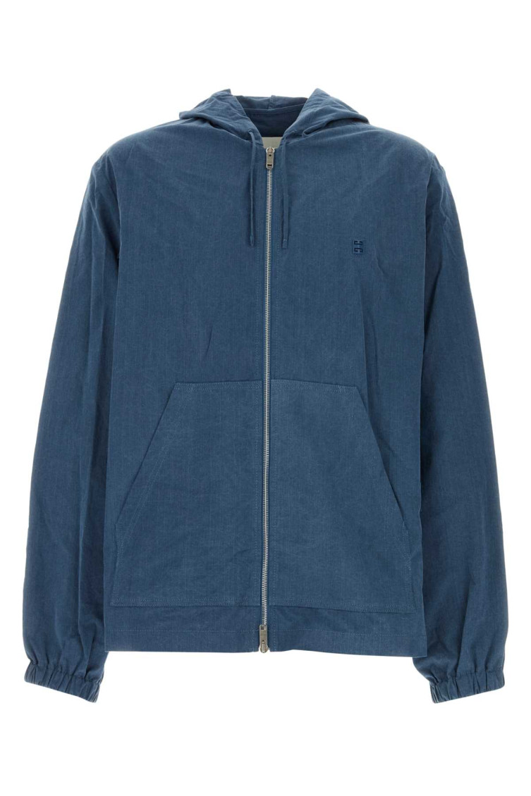 Givenchy Cotton Jacket With Hood And Front Pockets