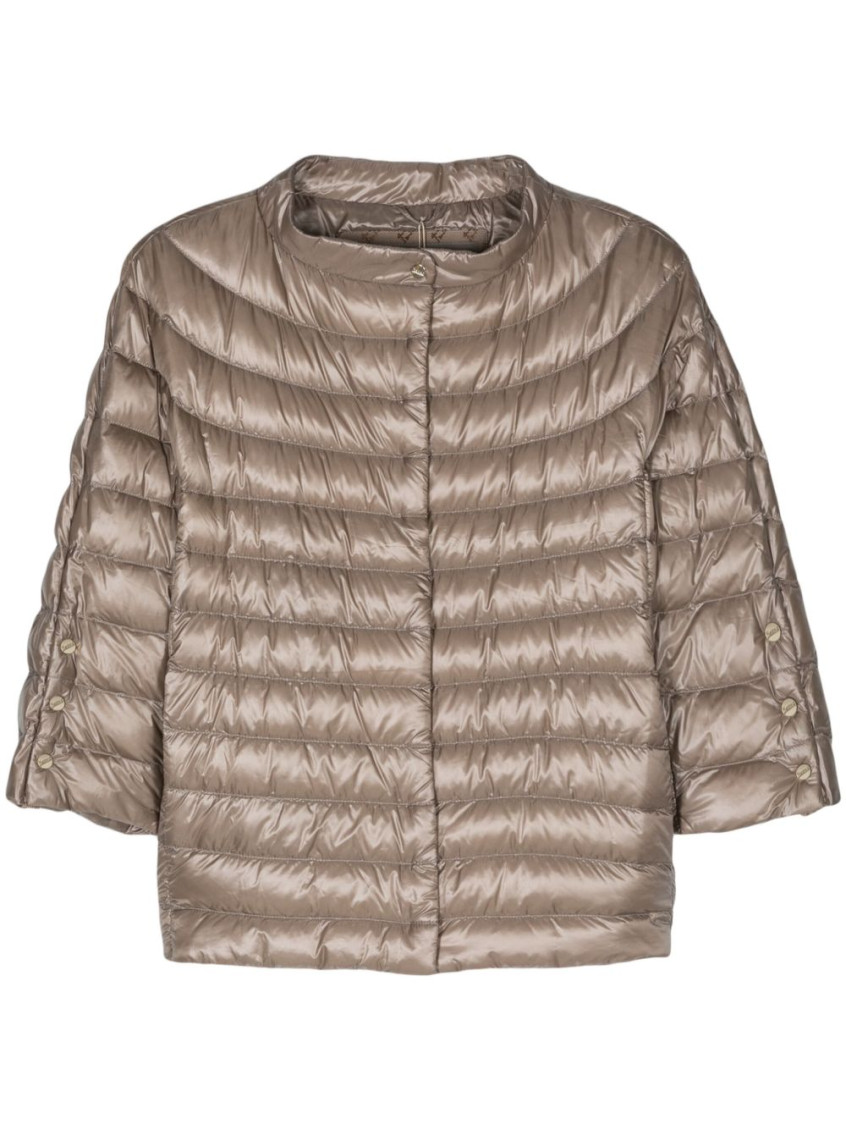 Herno Nylon Lightweight Cape In Neutral