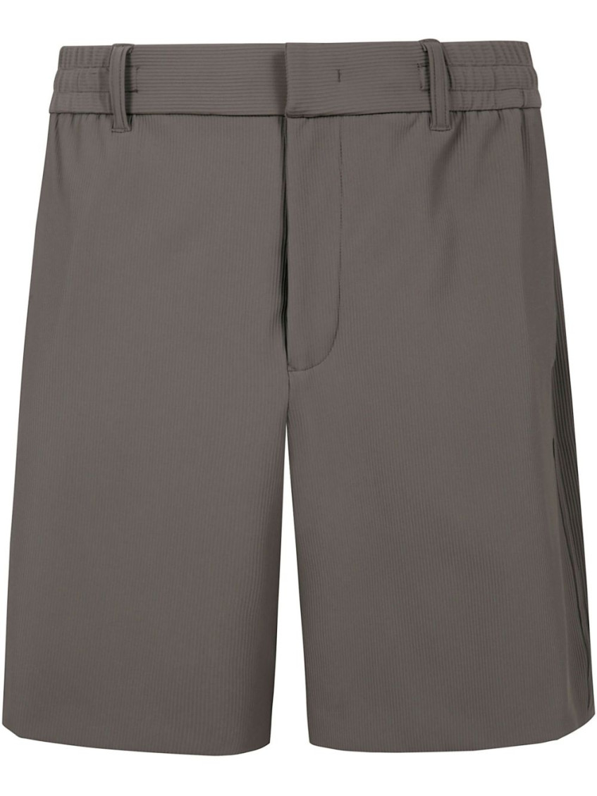Emporio Armani Tailored Bermuda Shorts With Ribbed Detailing