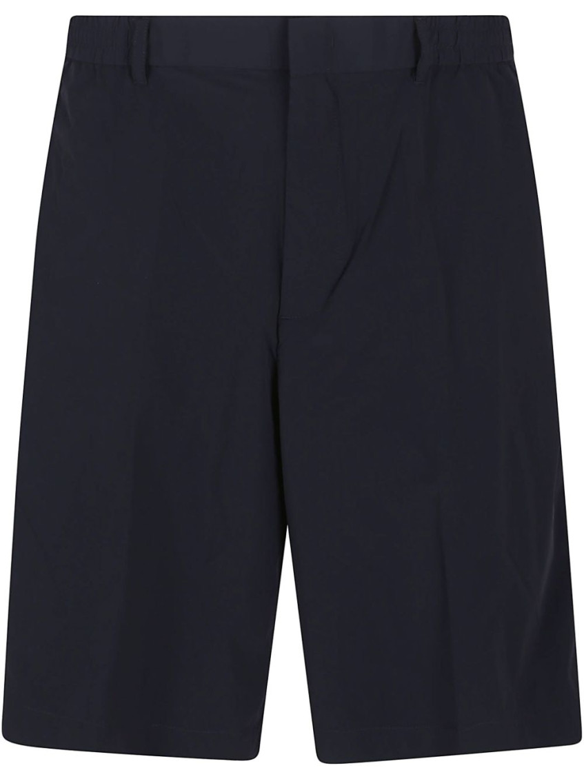 Emporio Armani Blue Nyon Bermuda Shorts In Blue