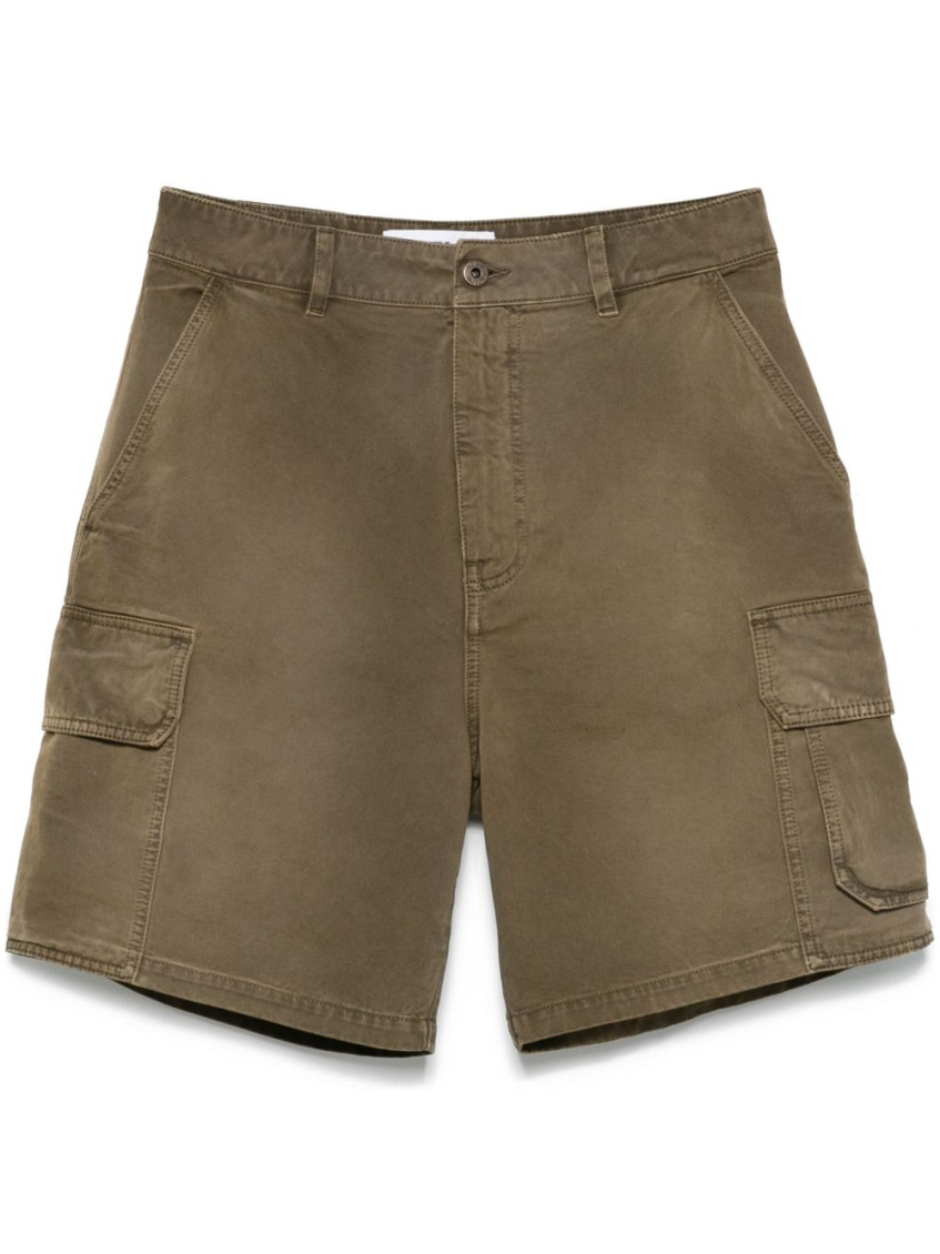 Loewe Cargo Bermuda Shorts In Green
