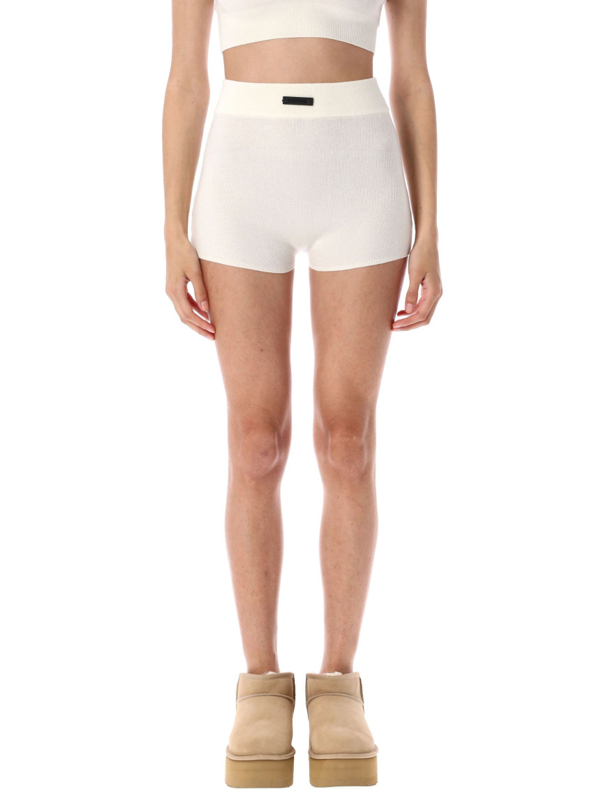 Fear Of God Off White Knit Boxer Short In White