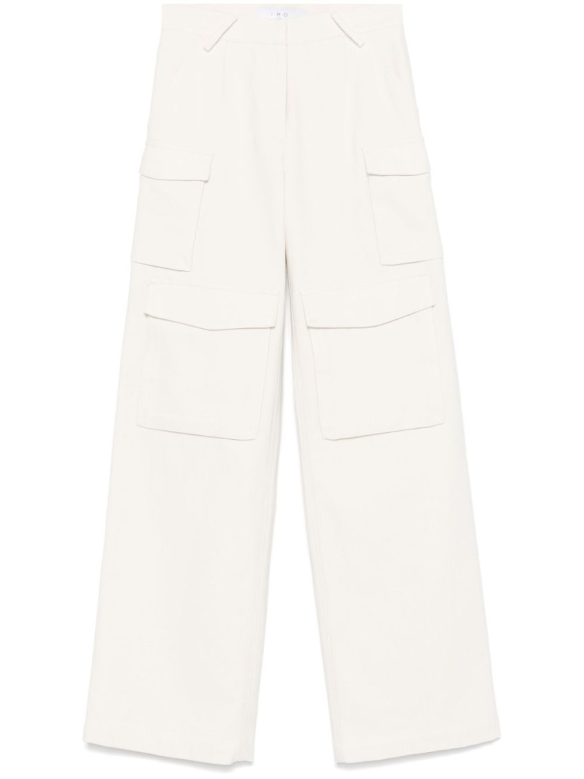 Iro Polina Cotton Blend Trousers In White