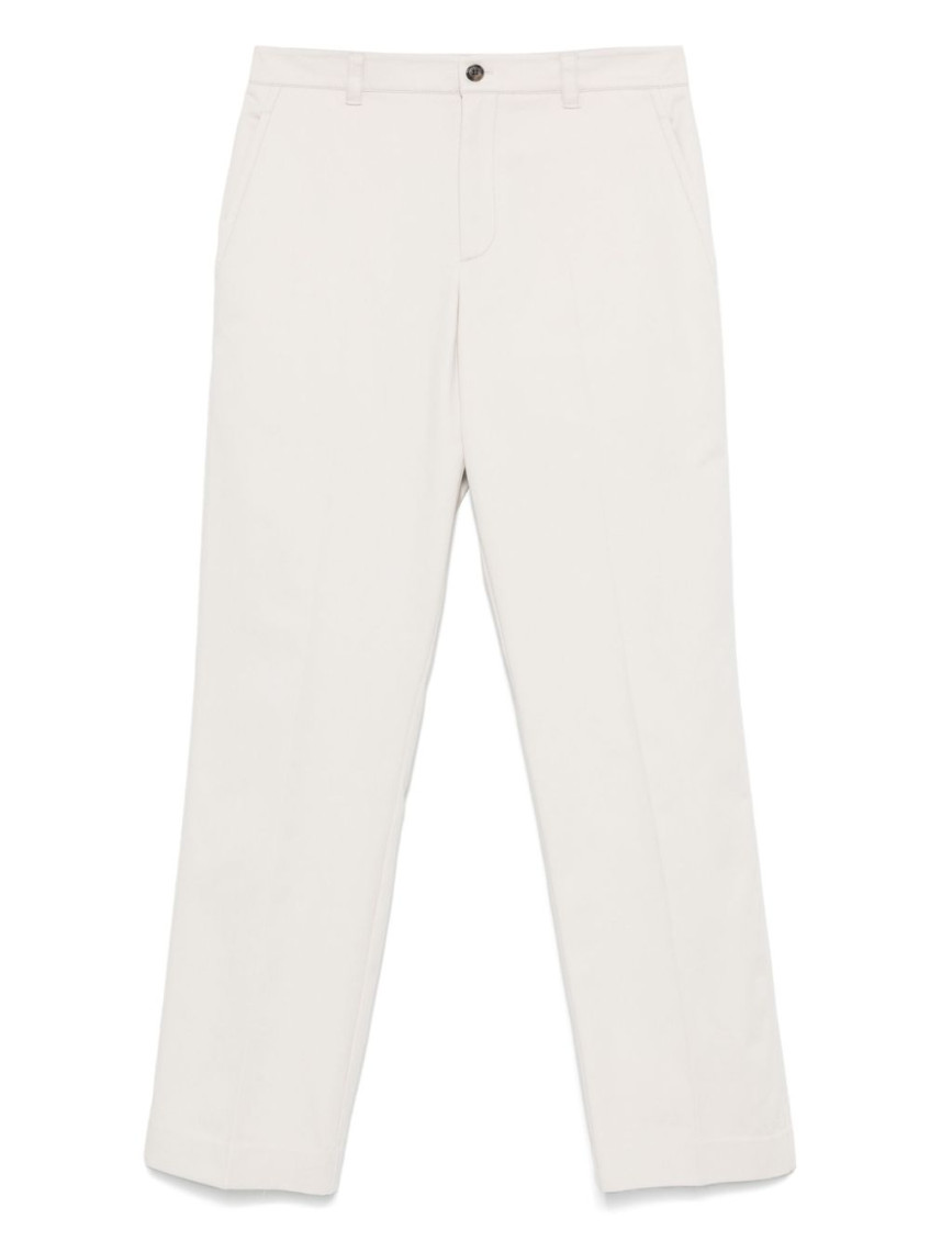 Ferrari Beige Cotton Trousers In White