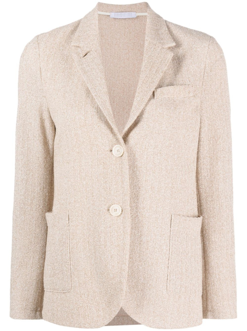 Harris Wharf London Cotton Blend Single-breasted Jacket In Neutral