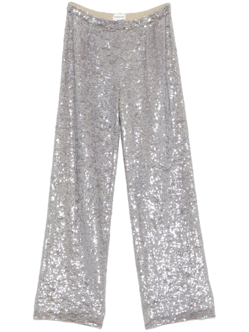 P.a.r.o.s.h Silver Gong Straight-leg Trousers In White
