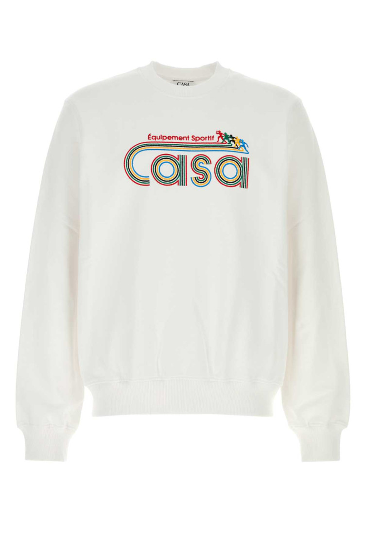 Casablanca Cotton Crew Neck Sweatshirt With Graphic Print