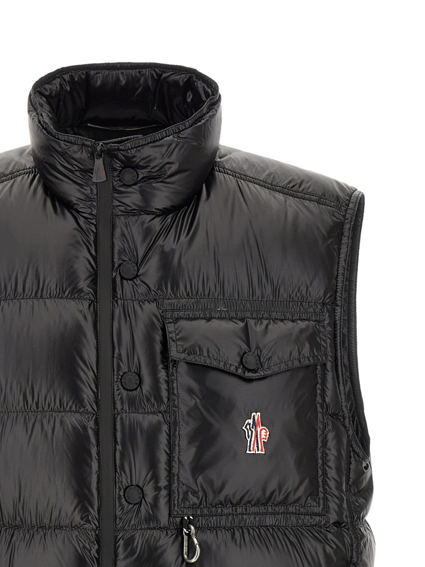MONCLER 専用 Moncler Black Quilted Logo Jacket for Men Online USA at Darveys.com