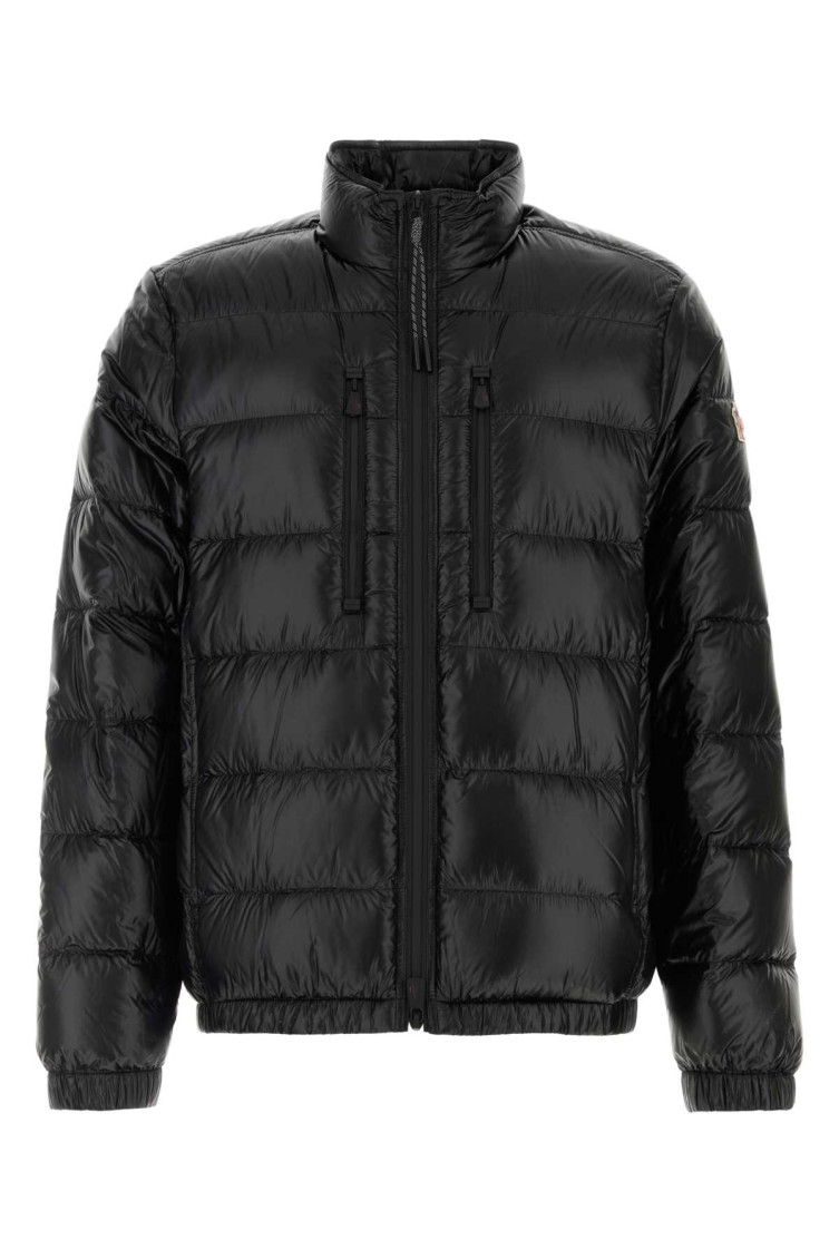Moncler Black Mock Collar Jacket for Men Online USA at Darveys.com