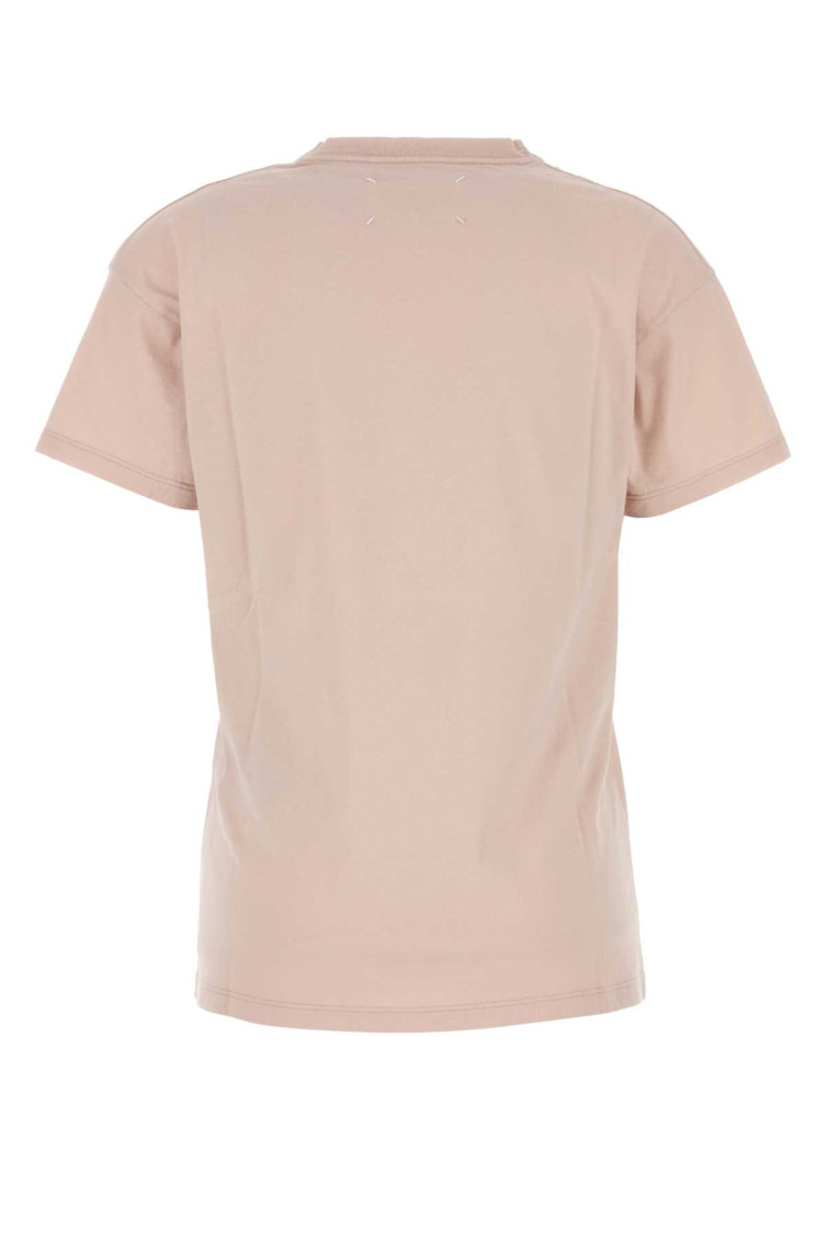 Tシャツ・カットソー MAISON MARGIELA Logo embroidery t-shirt Pink S51GC0533S20079 Pink T-shirt with logo Maison Margiela - Vitkac Italy