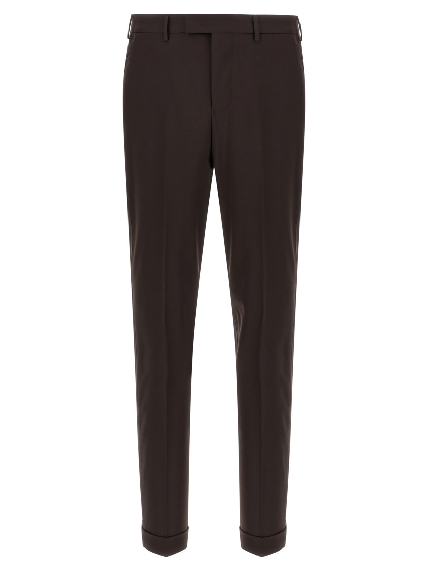 Pt Torino Tailored Trousers In Brown