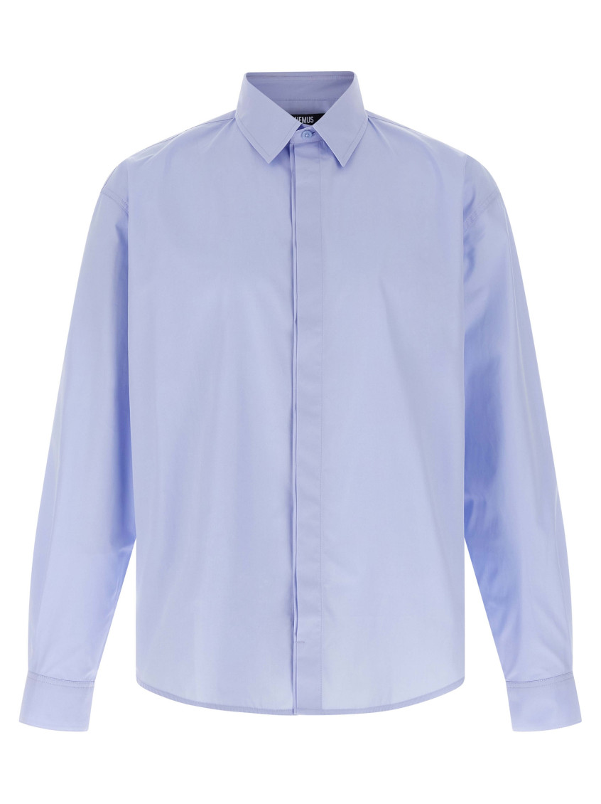 Jacquemus La Chemise Simon Shirt And Blouse Light Blue In Blue
