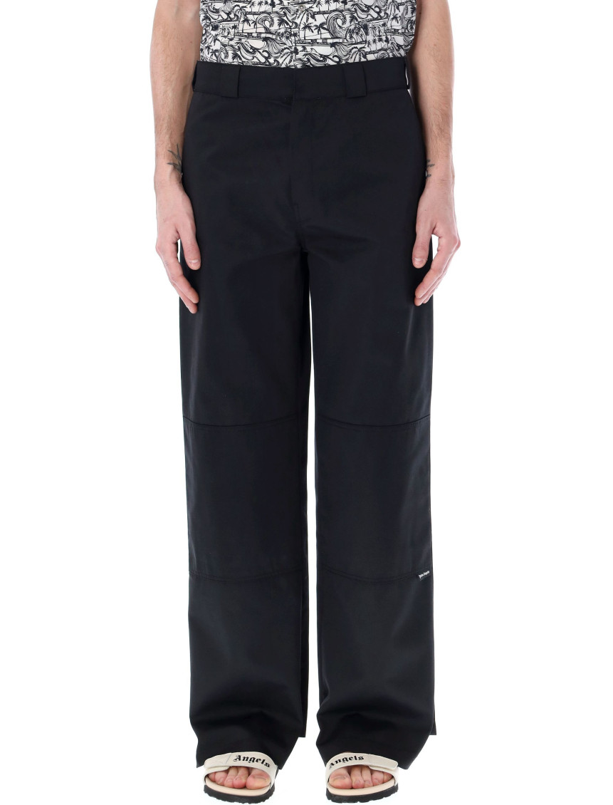 Palm Angels Monogram Nylon Parachute Pants In Black