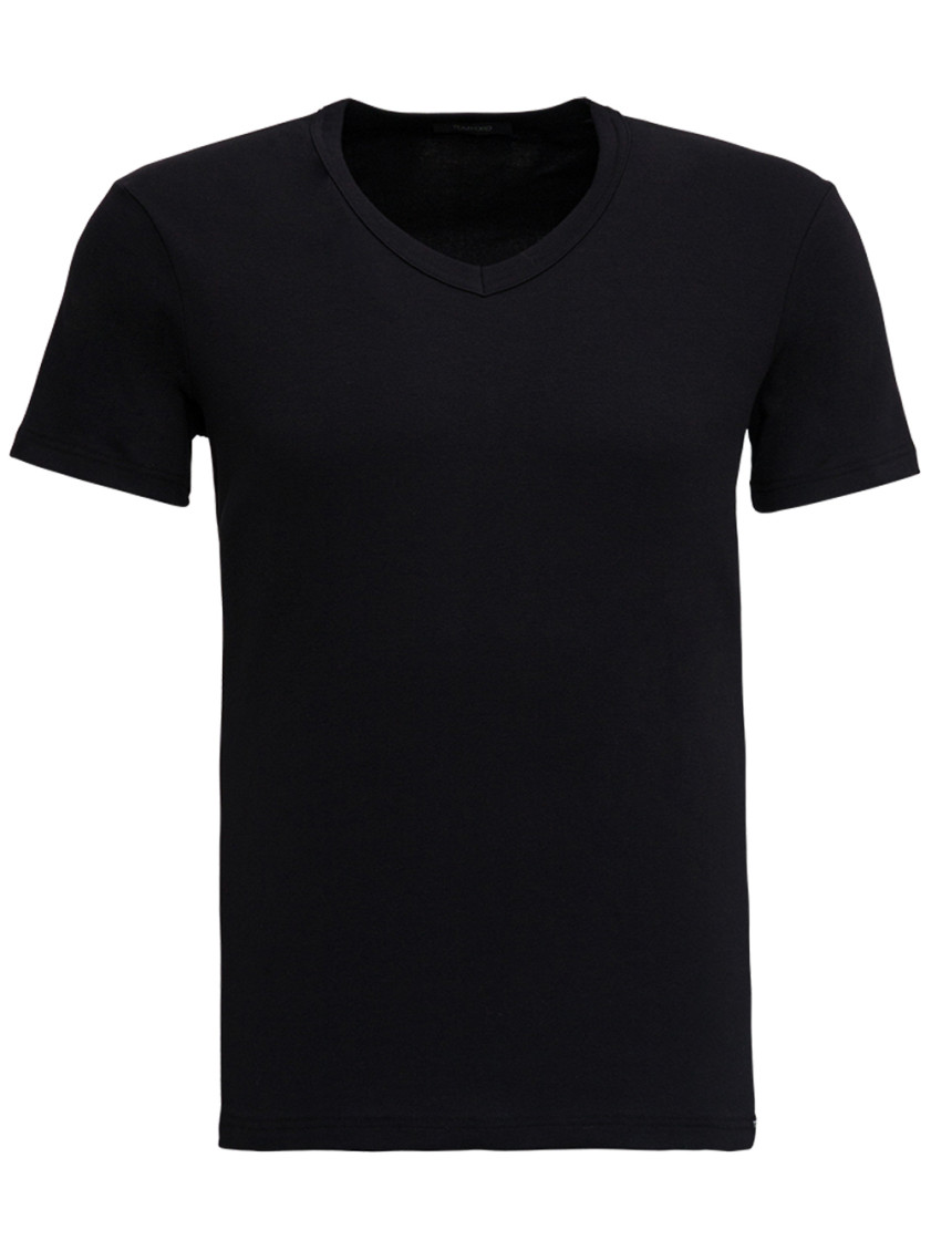 Tom Ford Stretch-cotton V-neck T-shirt In Black