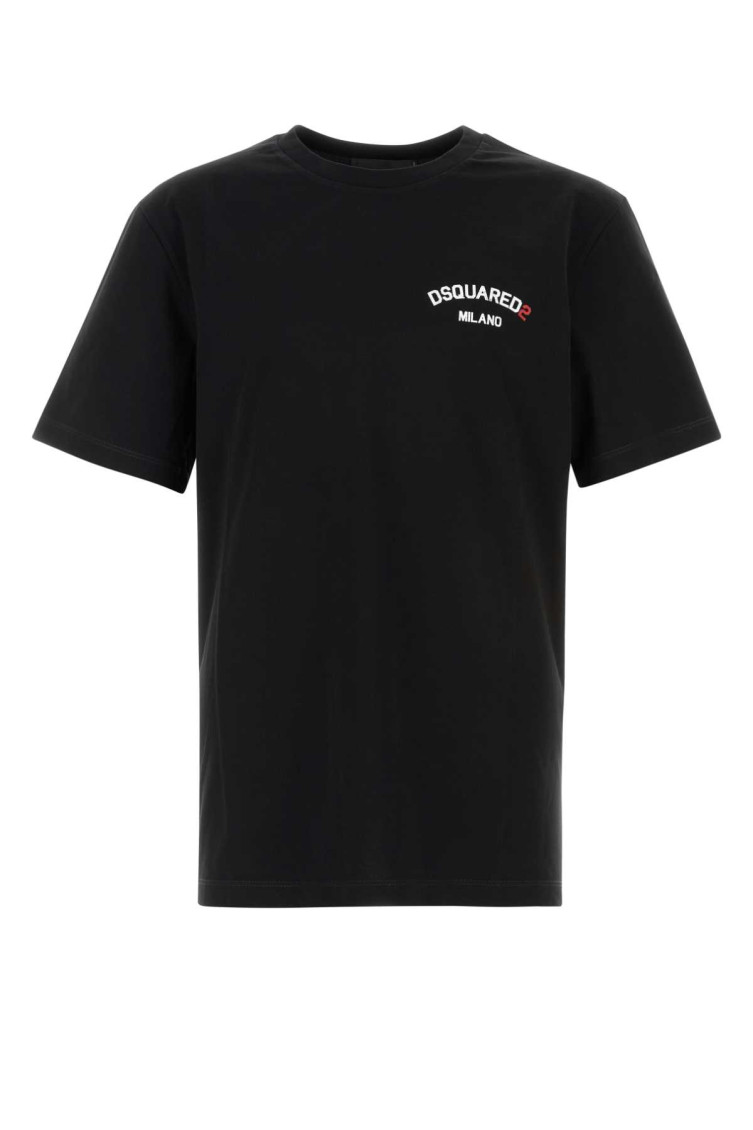 Dsquared2 Cotton Crew Neck T-shirt With Short Sleeves In Multi