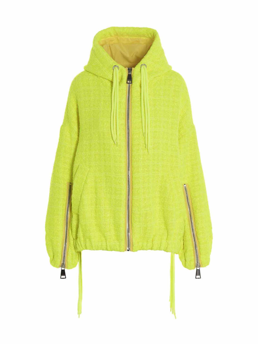 Khrisjoy Chris Windbreaker Tweed Casual Jackets And Parka Yellow In Lemon
