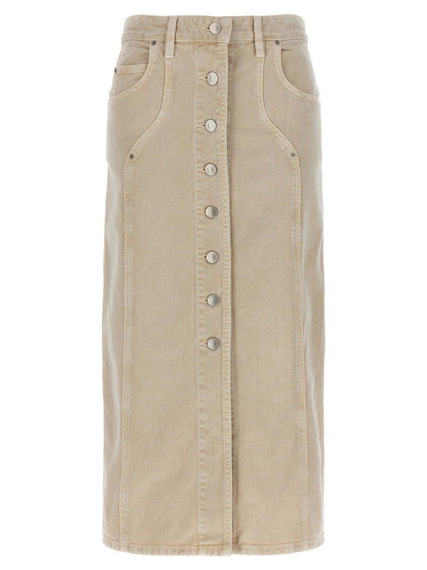 ISABEL MARANT BEIGE VANDY SKIRT