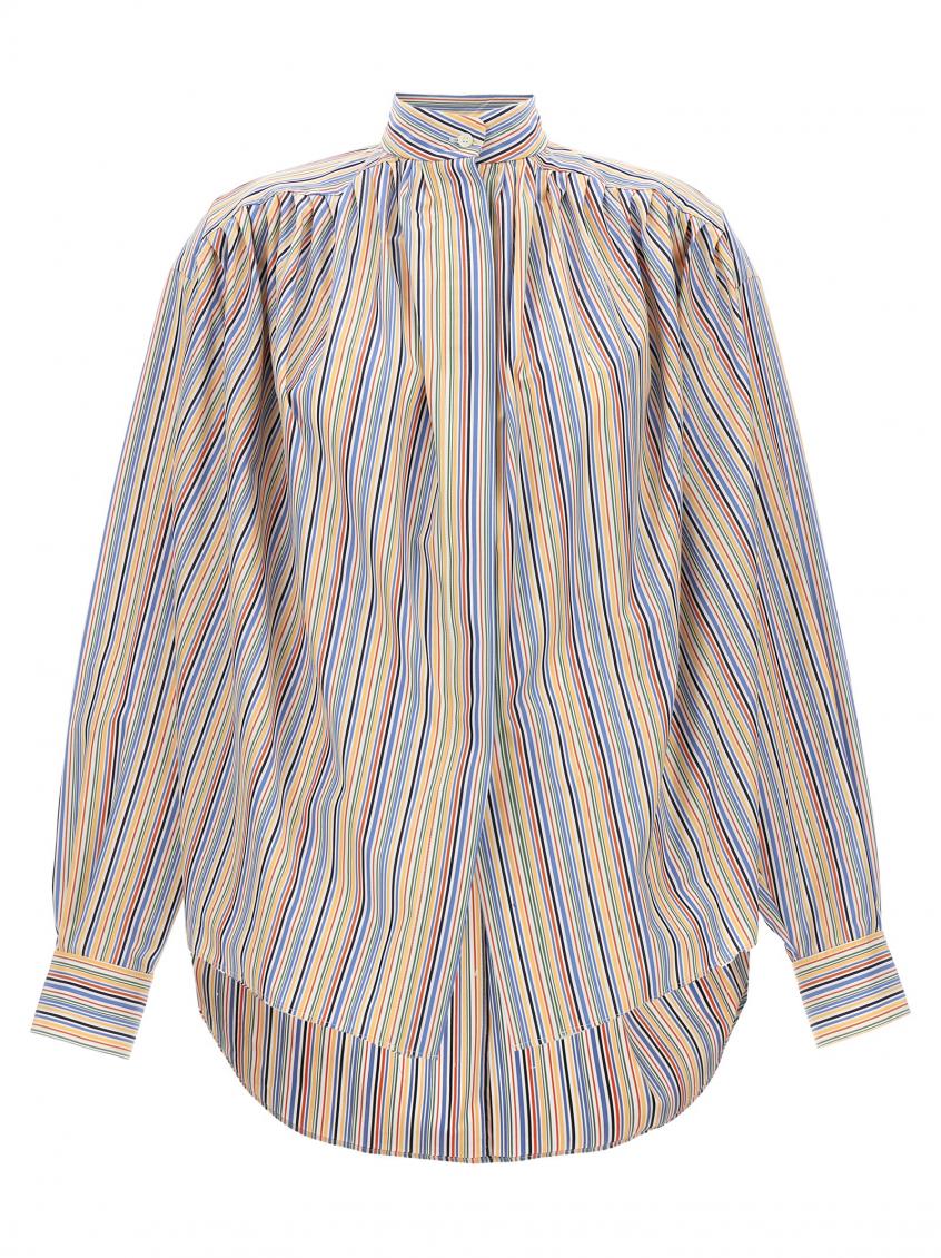 Etro Women Blouse With Stripe Pattern In Multi
