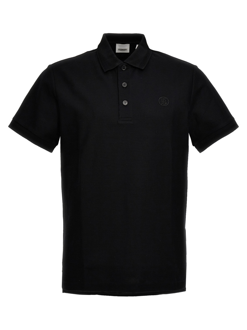 Burberry Black Logo Polo for Men Online USA at Darveys