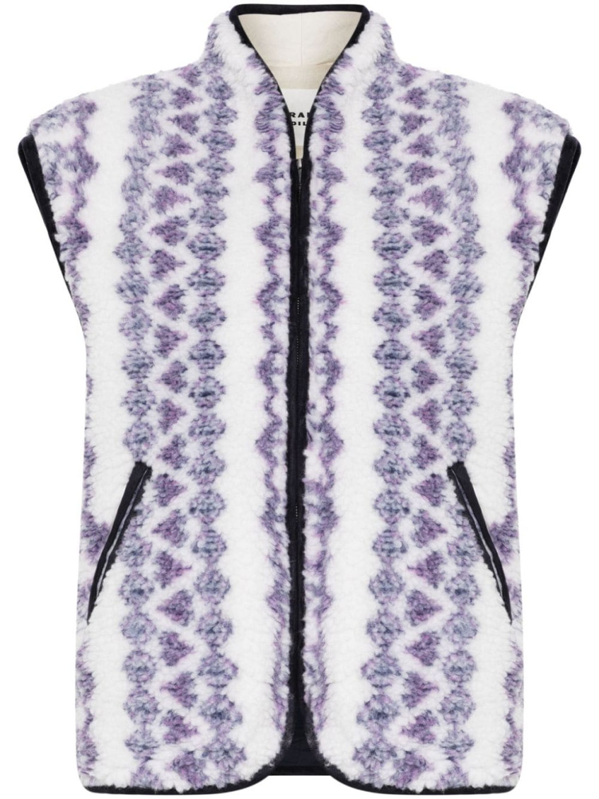 Isabel Marant Étoile Marant Etoile Printed Reversible Vest In White