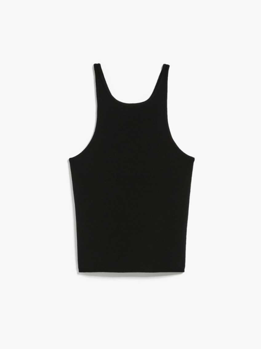 Max Mara Black Alfeo Halter Top In Black