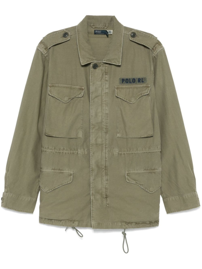 Polo Ralph Lauren Green Technical Jacket In Olive