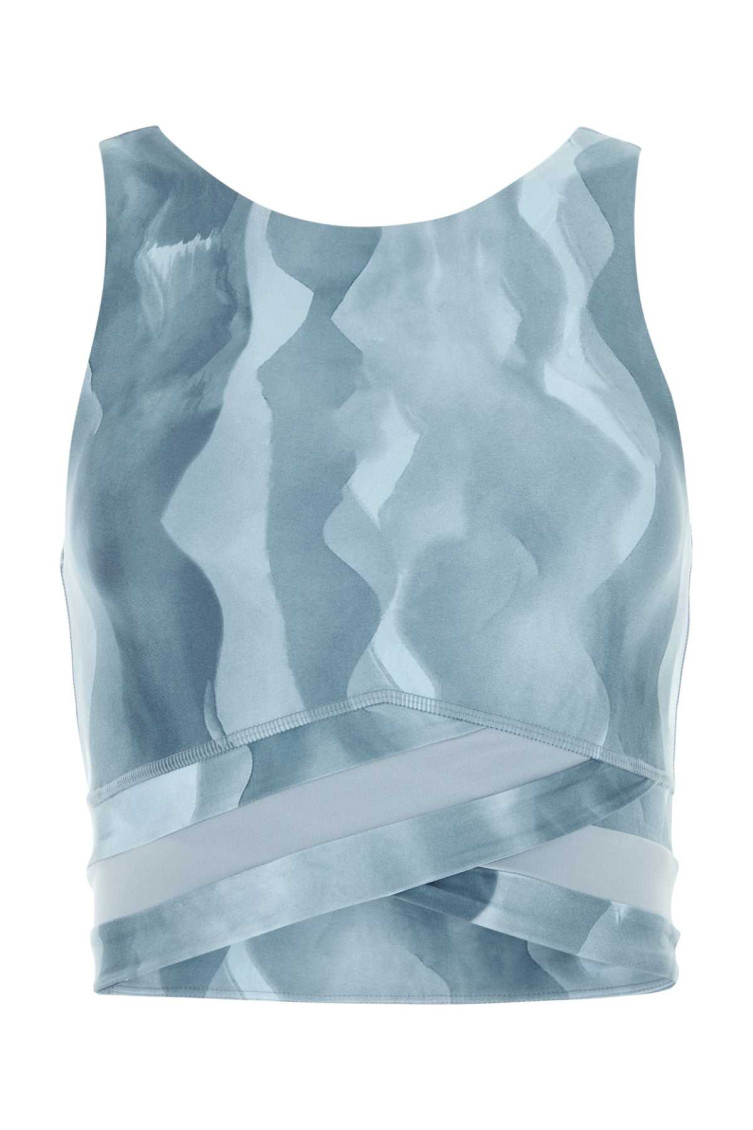SWEATY BETTY LIGHT-BLUE STRETCH POLYESTER TOP