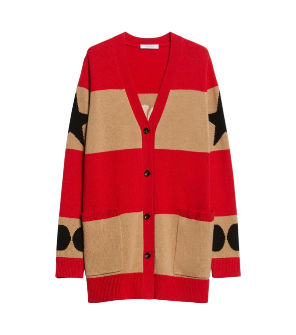Max Mara Multicolor Valido 1951-motif Striped Cardigan In Multicolor