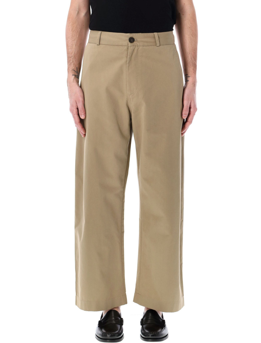 Studio Nicholson Relaxed-fit Chino Pants With Buttoned Pockets