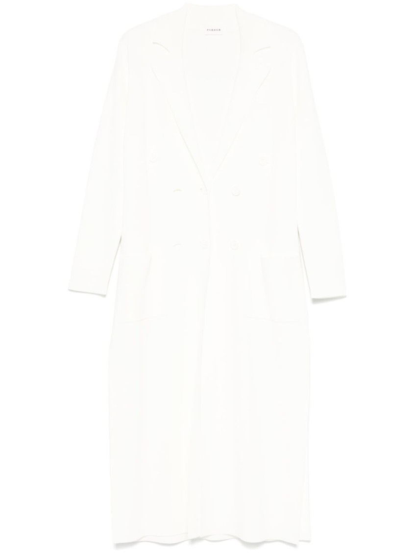 P.a.r.o.s.h Parosh Double-breasted Coat In Neutral