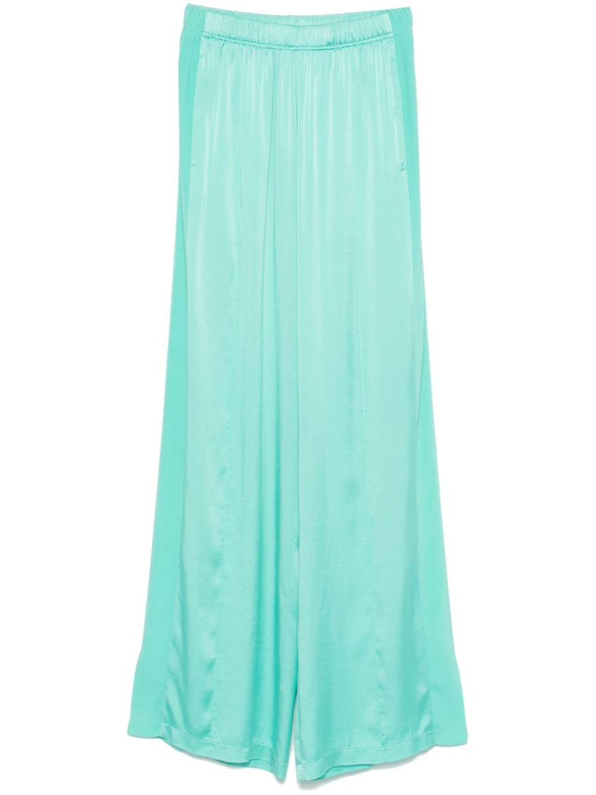 Forte Forte Silk Trousers In Blue