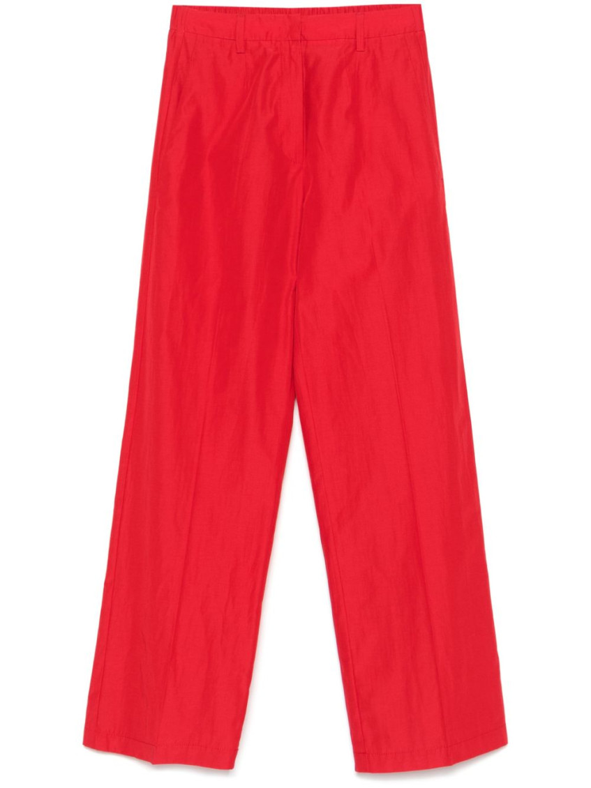 Forte Forte Straight-leg Trousers In Red