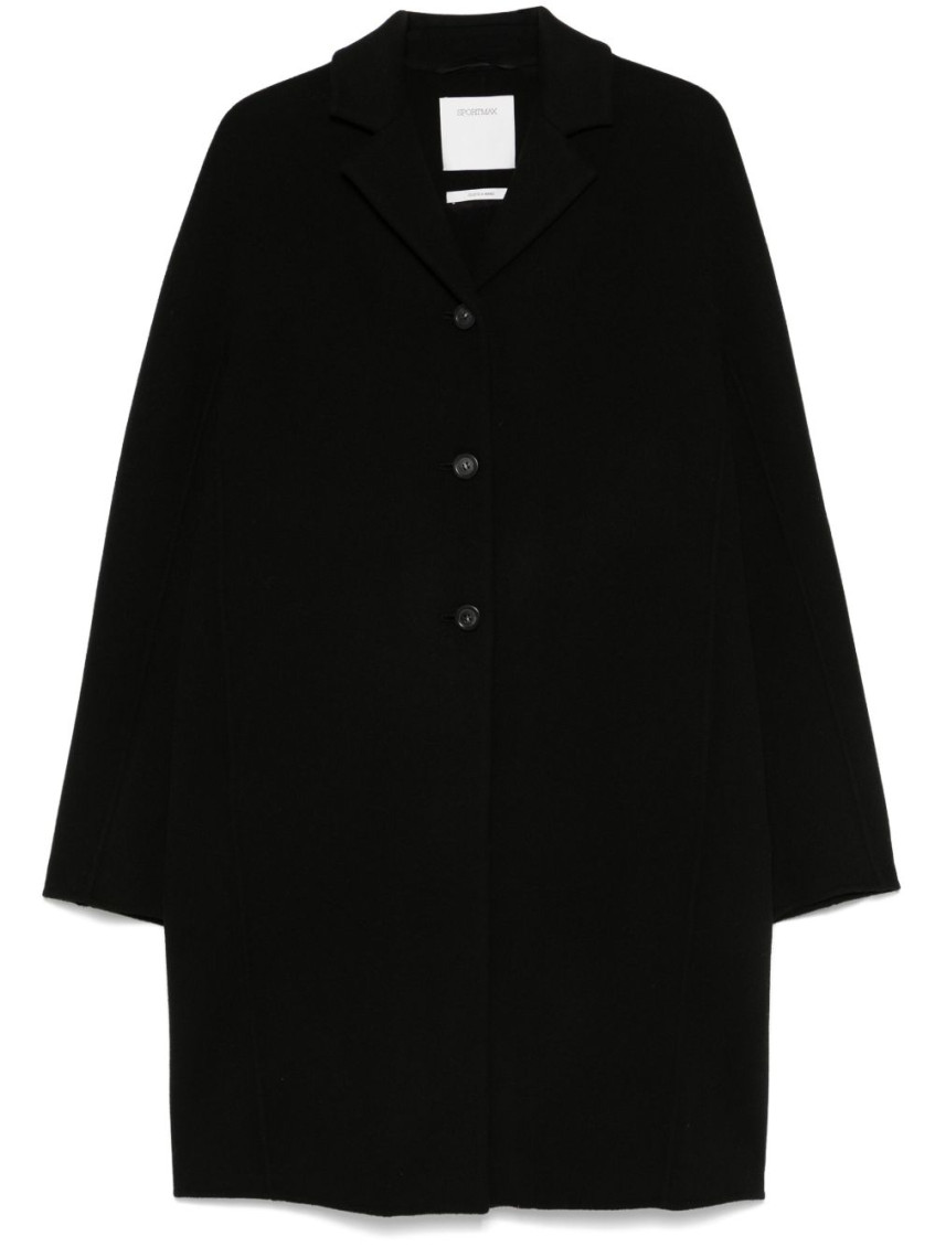 Sportmax Adria Coat With Long Raglan Sleeves