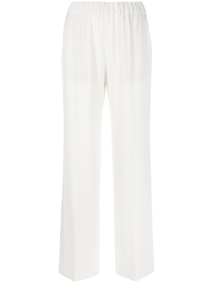 Alberto Biani Cady Elasticated Trousers In White