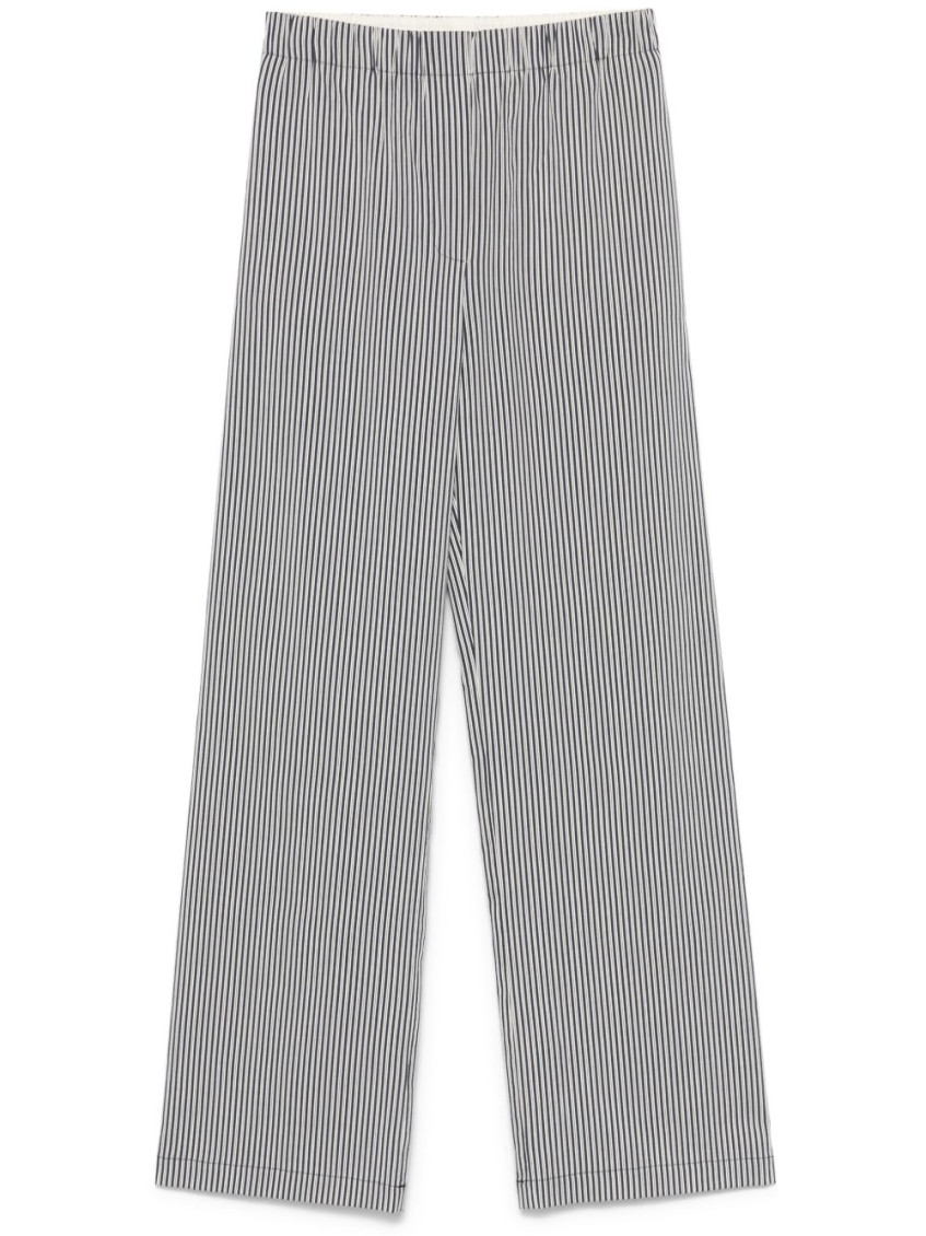 Alysi Striped Trousers In Gray