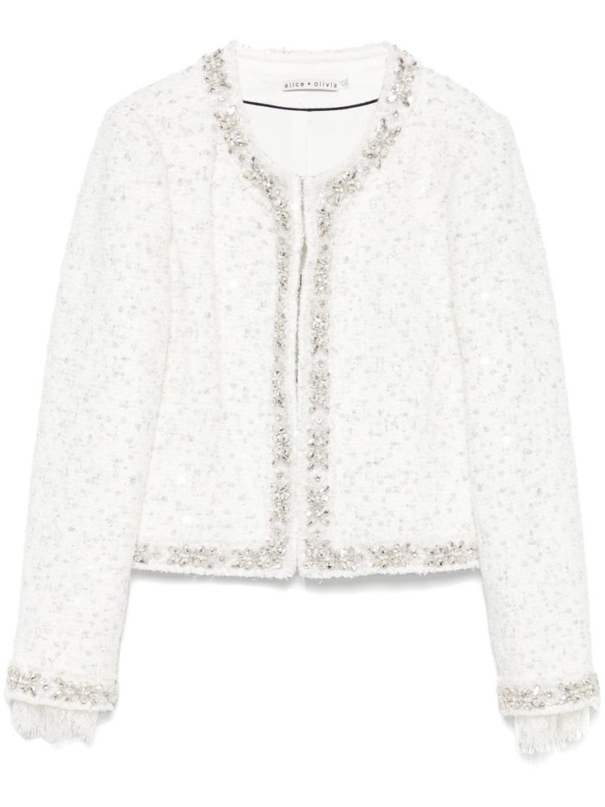 Alice And Olivia Embroidered Short Jacket