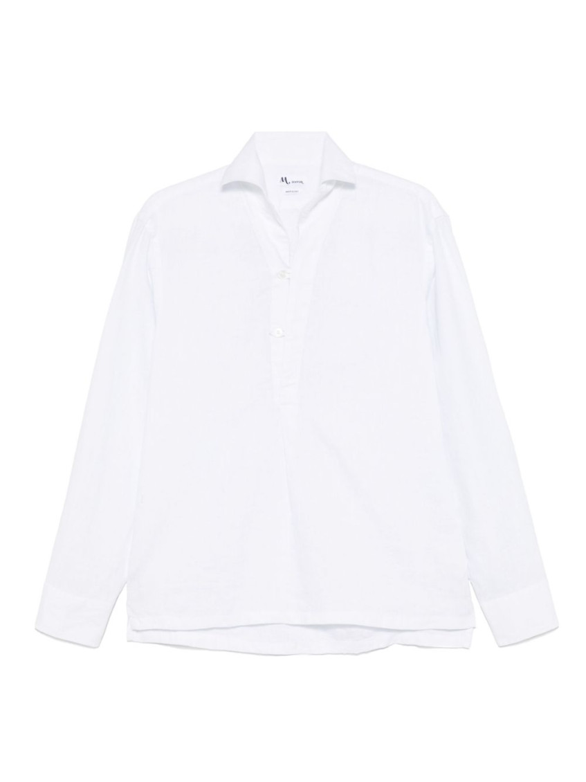 Doppia White Linen Shirt