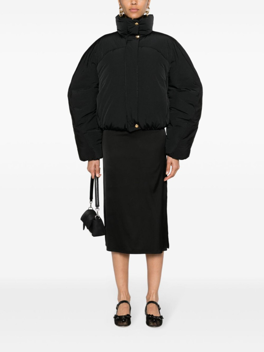 Jacquemus La Doudoune Courte Caraco Bomber Jacket In Black