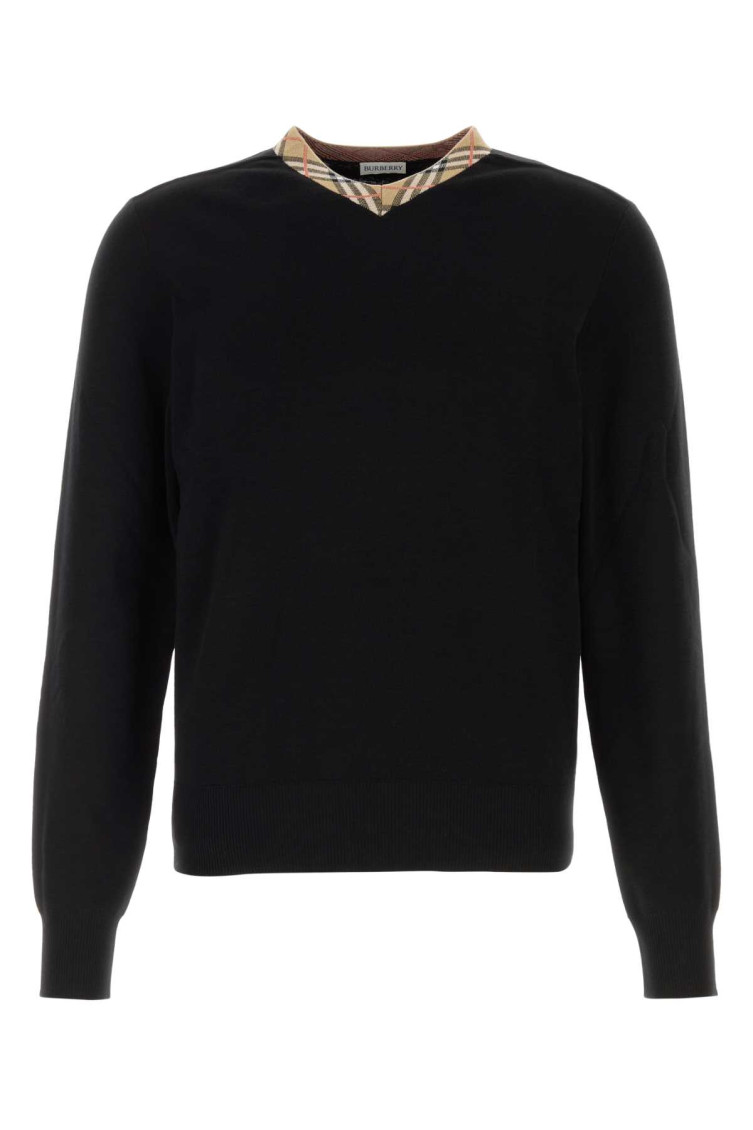 Burberry Black V Neck Sweater for Men Online India at Darveys.com