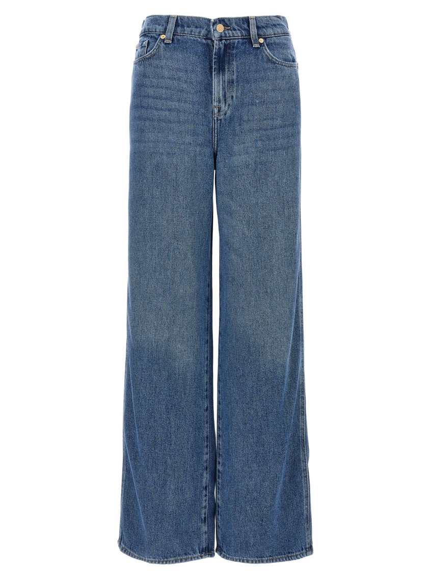 7 For All Mankind Blue Scout Dream On Jeans In Blue
